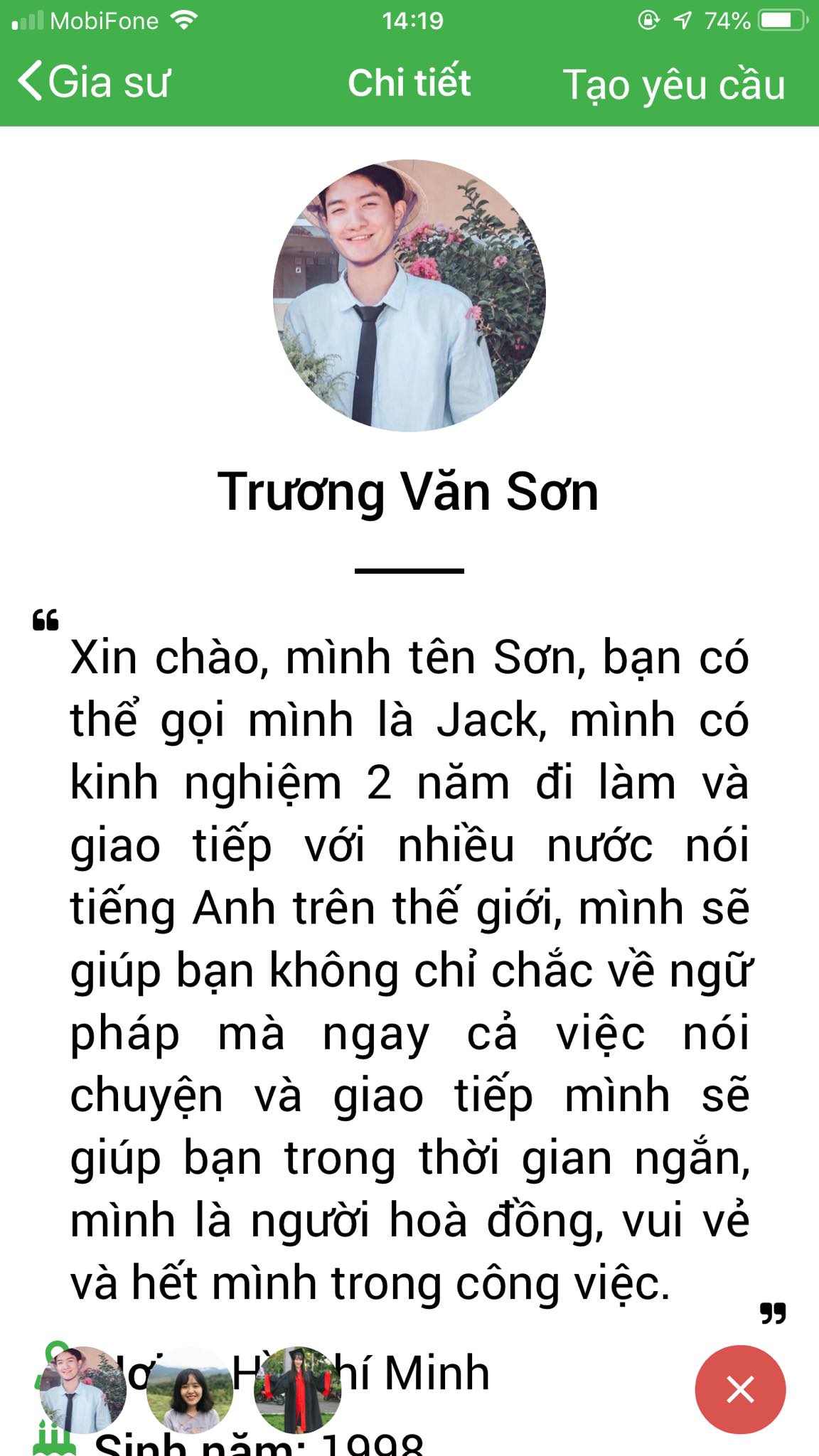 App Daykemtainha.vn tiếng Anh Online